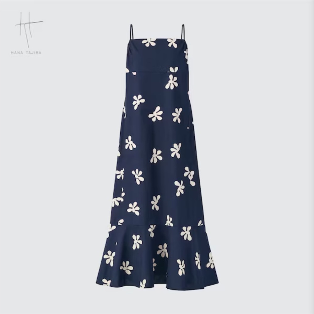 Uniqlo Printed Cotton Tiered Camisole Dress (Hana Tajima) - Picture 4 of 7